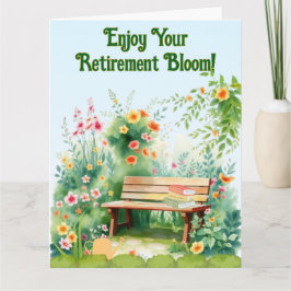 Tarjeta Jubilación feliz para un amante del jardinero