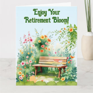 Tarjeta Jubilación feliz para un amante del jardinero
