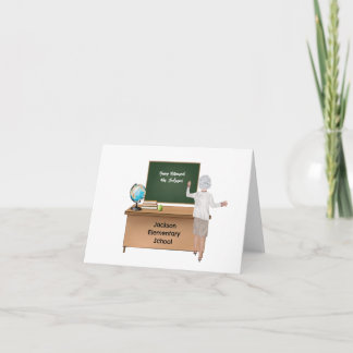 Tarjeta Jubilación personalizada de profesores