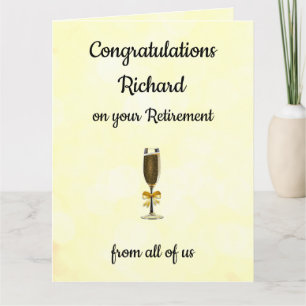 Tarjeta Jubilación personalizada y elegante