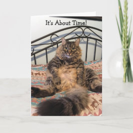 Tarjeta Jubilación sobre el tiempo Kimber Cat