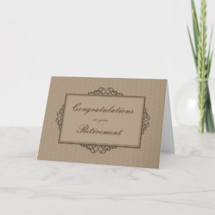 Tarjeta Jubilación Tan Deco