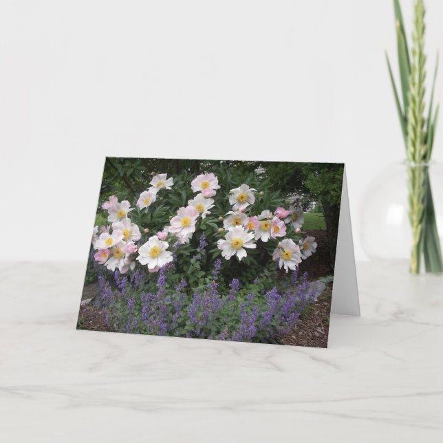 Tarjeta Jubilación - Tiempo de oler las flores (Anverso)