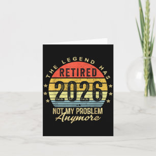 Tarjeta Jubilado 2026 No Es Mi Problema Más Ropa De Jubila