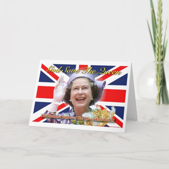 Tarjeta Jubileo de diamante del HM reina Elizabeth II (Anverso)