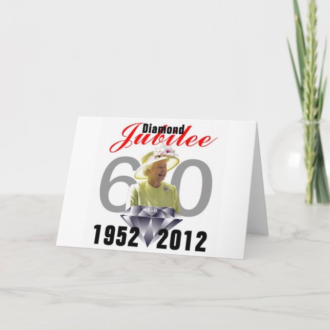 Tarjeta Jubileo sobre diamantes 1952-2012 (Anverso)