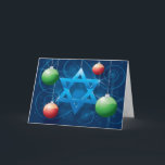 Tarjeta judía del día de fiesta de la estrella y<br><div class="desc">Esta tarjeta viene de www.OurJewishCommunity.org que mezcla judaísmo,  humanismo,  y tecnología.  Compruebe hacia fuera a nuestra congregación en línea.  Ecards está disponible allí también.</div>