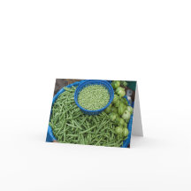 Judías verdes y guisantes en el mercado de product