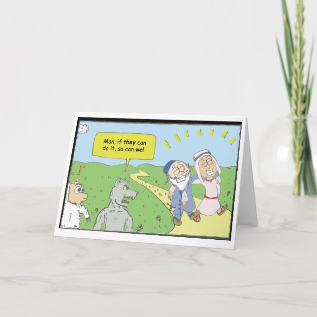 Tarjeta Judíos contra musulmanes (Anverso)