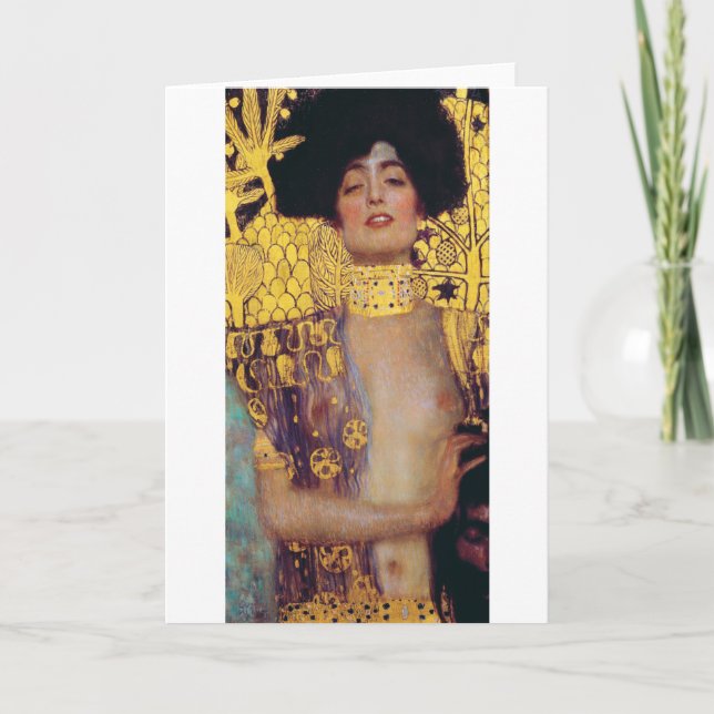 Tarjeta Judith (Lady in Gold), Gustav Klimt (Anverso)