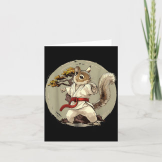 Tarjeta Judo Ardilla Árbol Bonsái Kickboxing Taekwondo