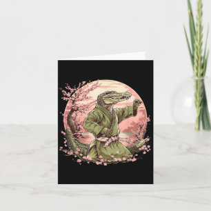 Tarjeta Judo Cocodrilo Naturaleza Kickboxing Taekwondo Art
