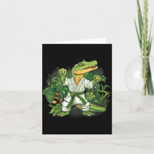 Tarjeta Judo Cocodrilo Naturaleza Kickboxing Taekwondo Art