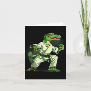 Tarjeta Judo Cocodrilo Naturaleza Kickboxing Taekwondo Art