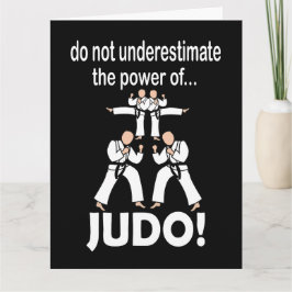 Tarjeta Judo de defensa propia de artes marciales