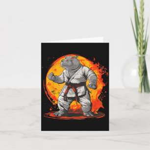 Tarjeta Judo Hippo Nature Kickboxing Taekwondo Artes Marci