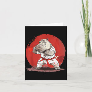 Tarjeta Judo Hippo Nature Kickboxing Taekwondo Artes Marci