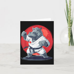 Tarjeta Judo Hippo Nature Kickboxing Taekwondo Artes Marci