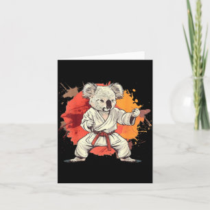 Tarjeta Judo Koala Naturaleza Kickboxing Taekwondo Artes M