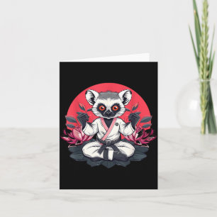 Tarjeta Judo Lémur Naturaleza Kickboxing Taekwondo Artes M