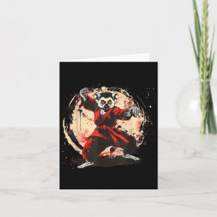 Tarjeta Judo Lémur Naturaleza Kickboxing Taekwondo Artes M