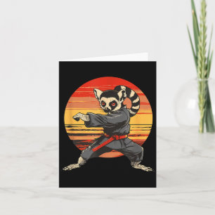 Tarjeta Judo Lémur Naturaleza Kickboxing Taekwondo Artes M