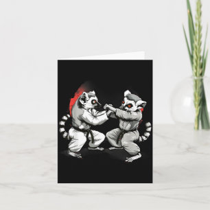 Tarjeta Judo Lémur Naturaleza Kickboxing Taekwondo Artes M
