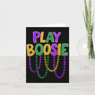Tarjeta Juega Boosie Cuentas Carnaval Mardi Gras Louisiana