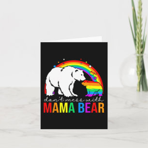Tarjeta Juega Con La Osa Mama Orgullo Lgbt Divertida Mama