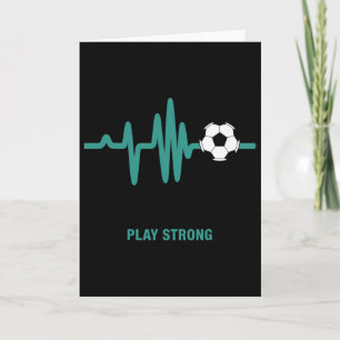 Tarjeta Juega Fútbol Fuerte Latido del Corazón Fútbol Byll