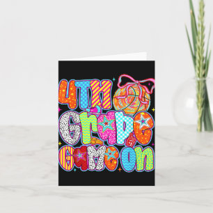 Tarjeta Juego de 4to grado Baloncesto Deportes Niños Varon