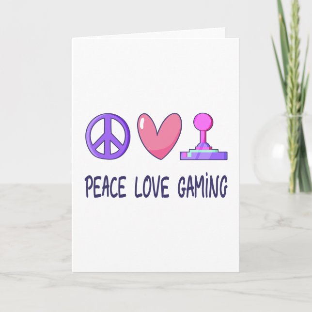 Tarjeta Juego de amor de paz (Anverso)