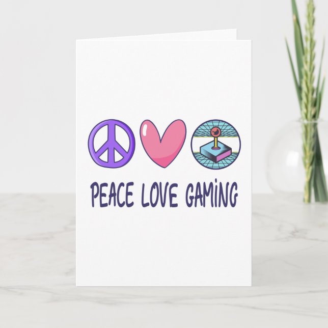 Tarjeta Juego de amor de paz (Anverso)