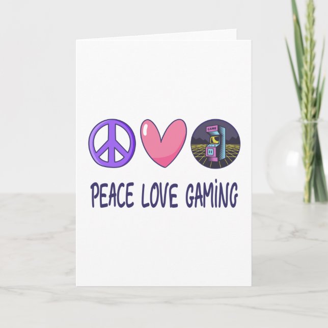 Tarjeta Juego de amor de paz (Anverso)