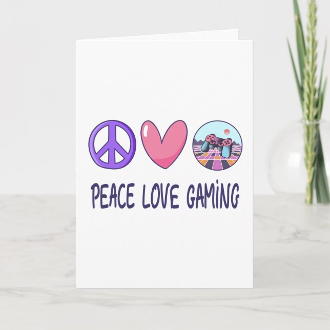 Tarjeta Juego de amor de paz (Anverso)