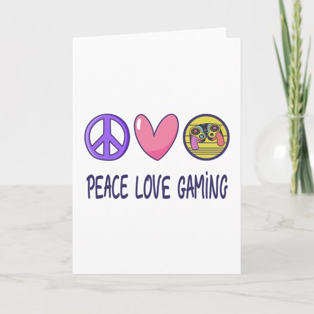 Tarjeta Juego de amor de paz (Anverso)