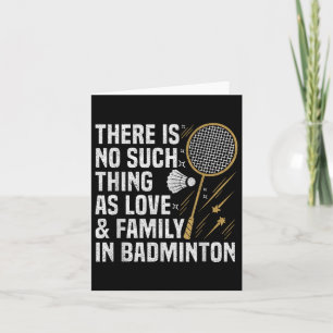 Tarjeta Juego de Badminton como Cosa Transportador de Badm