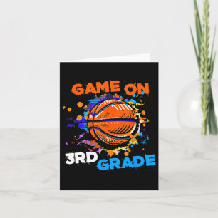 Tarjeta Juego de baloncesto en 3er grado Primer día del té