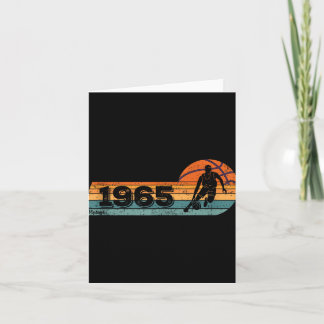 Tarjeta Juego de baloncesto Vintage Nace 1965 Cumpleaños