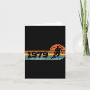 Tarjeta Juego de baloncesto Vintage Nacido en 1979 Cumplea