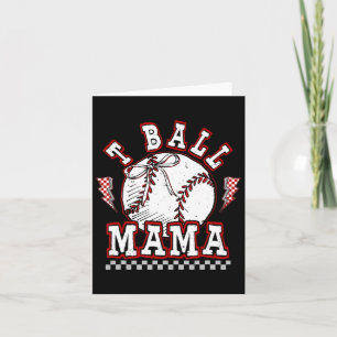 Tarjeta Juego de béisbol de T-ball Mamá Día del Juego Mamá
