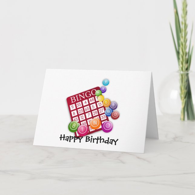 Tarjeta Juego de Bingo (Anverso)
