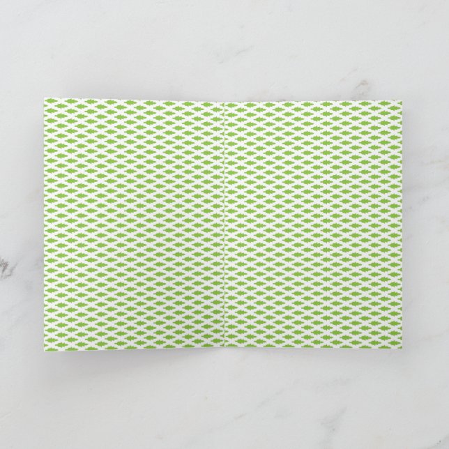 Tarjeta Juego de carpetas verdes botánicas (Interior)