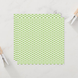 Tarjeta Juego de carpetas verdes botánicas