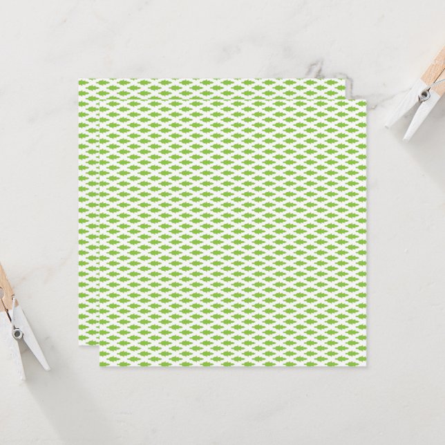 Tarjeta Juego de carpetas verdes botánicas (Anverso/Reverso In Situ)