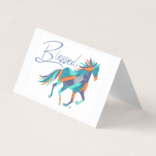 Tarjeta Juego de cartas Caballo Bendecido por Sherry Jarvi