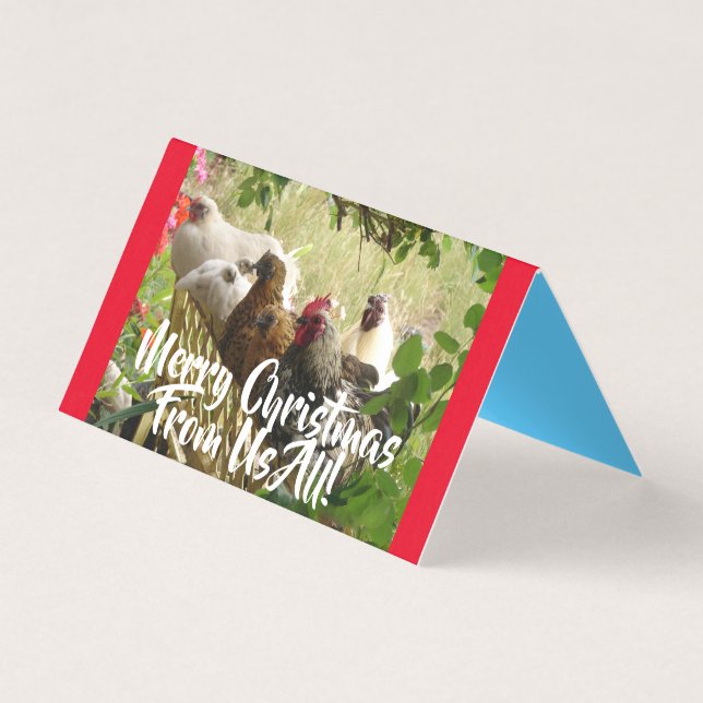 Tarjeta Juego de cartas de gallos de pollo con moras de Na (Anverso)