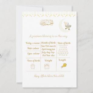 Tarjeta Juego de Cartas de Predicciones para Baby Shower,