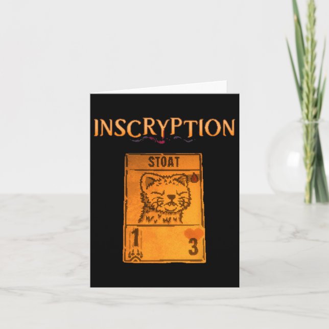 Tarjeta Juego de Cartas Psicológico Inscryption Stoad Hall (Anverso)