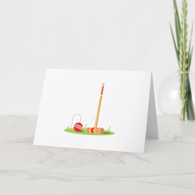 Tarjeta Juego de croquet (Anverso)